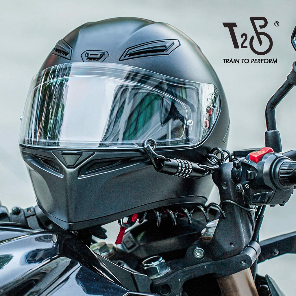T2P Helmet Mini Lock Motorcycle Bicycle Muti Purpose Portable Combination