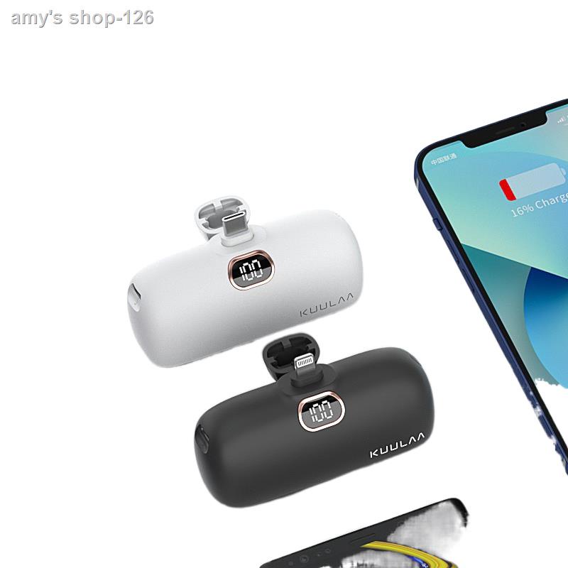 100% Quality❡KUULAA Mini PD 18W Power Bank 5000mah Portable Charger External Battery Fast Charge Power Bank for Samsung