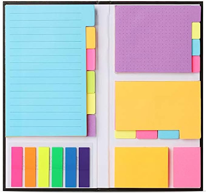 Mr. Pen- Sticky Notes Set, Sticky Notes Tabs, 410 Pack, Divider Sticky Notes, School Supplies, Office Supplies, Planner Sticky Notes, Sticky Note Dividers Tabs, Book Notes, Back to School Supplies