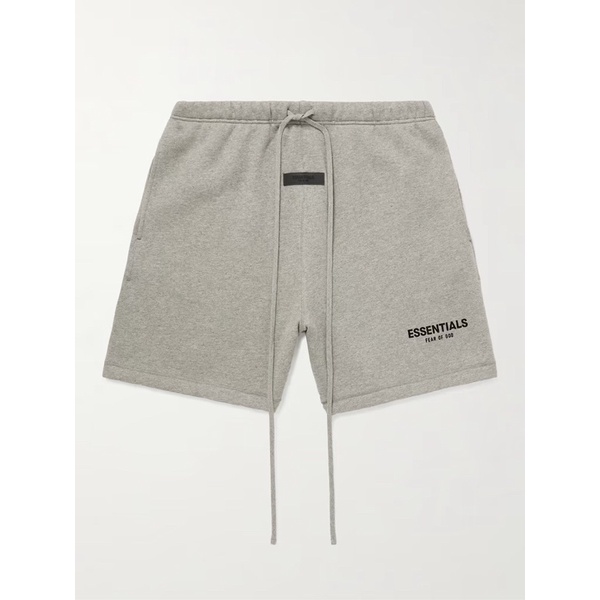 Authentic Fear of God Essentials Felt Logo Sweatshorts Dark Oatmeal