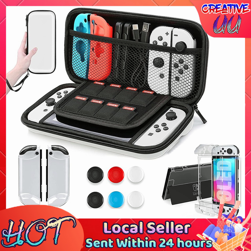 ?【SG Ready Stock】? Nintendo Switch OLED Model Carrying Case, 16 in 1 Accessories Kit for 2021 NS Switch OLED Model