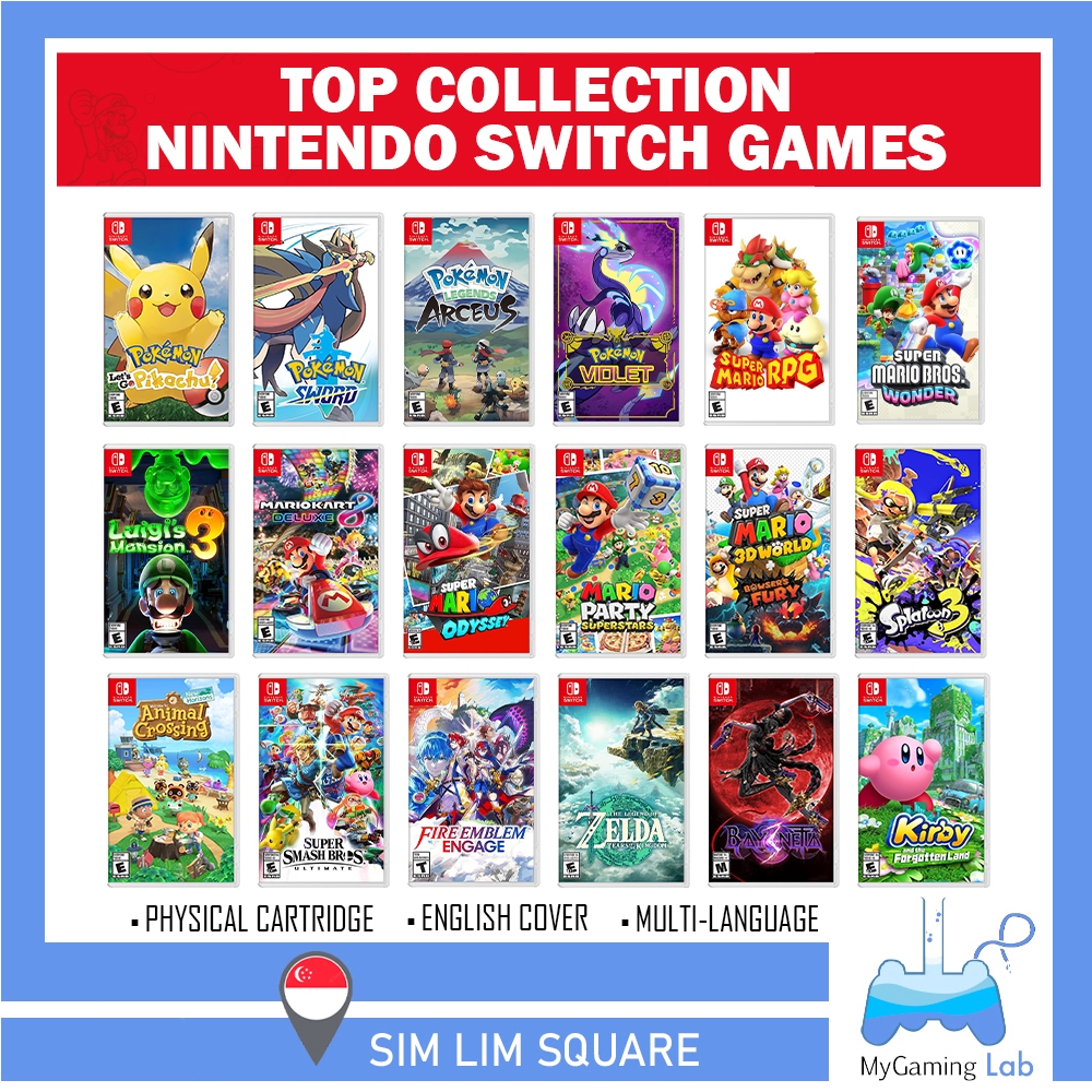 [SG]★TOP Collection★Nintendo Swtich Games / Super Mario Kart / Zelda / Smash Bros / Pokemon / Animal Crossing / Kirby